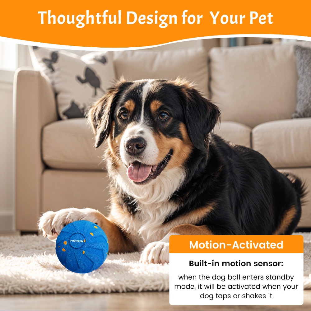 Bite Resistant Smart Dog Ball  - огляд і ціна Automatic Moving Dog Ball