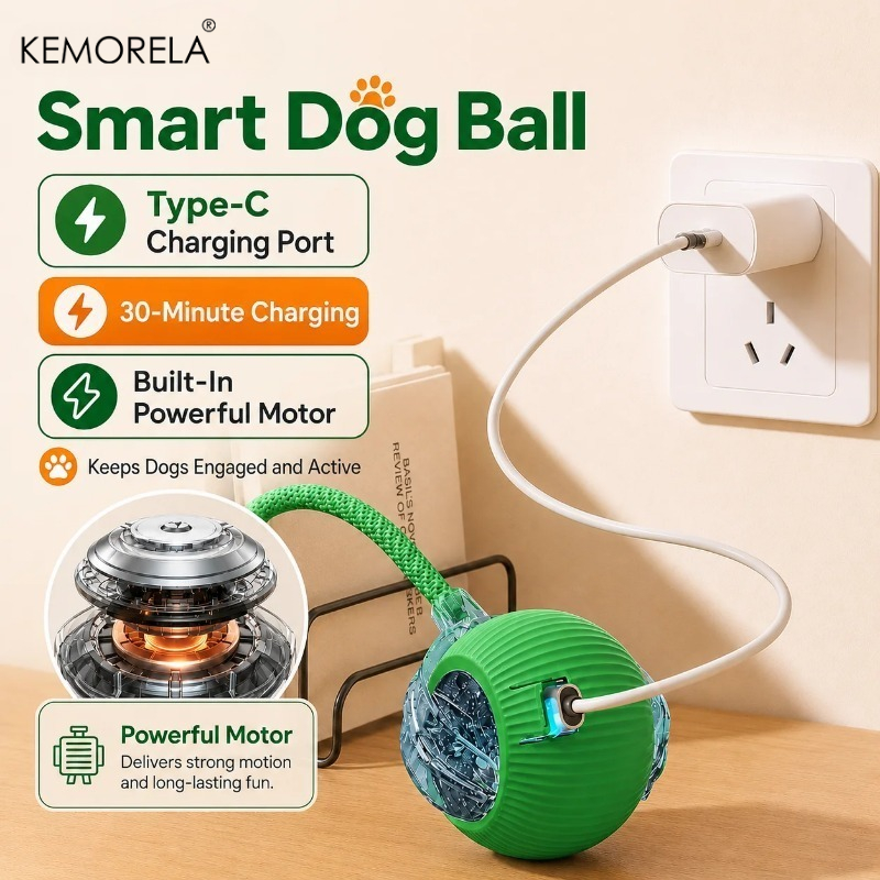 New Dog Interactive Ball Toy A - огляд і ціна Automatic Moving Dog Ball