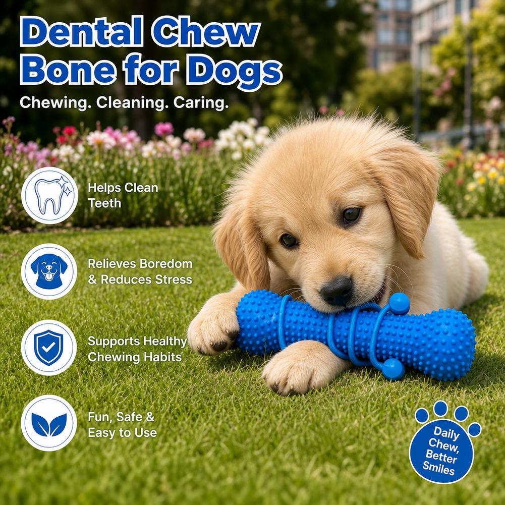 Dog Teething Dental Chew Stick - огляд і ціна Teeth Cleaning Dog Chew Bone