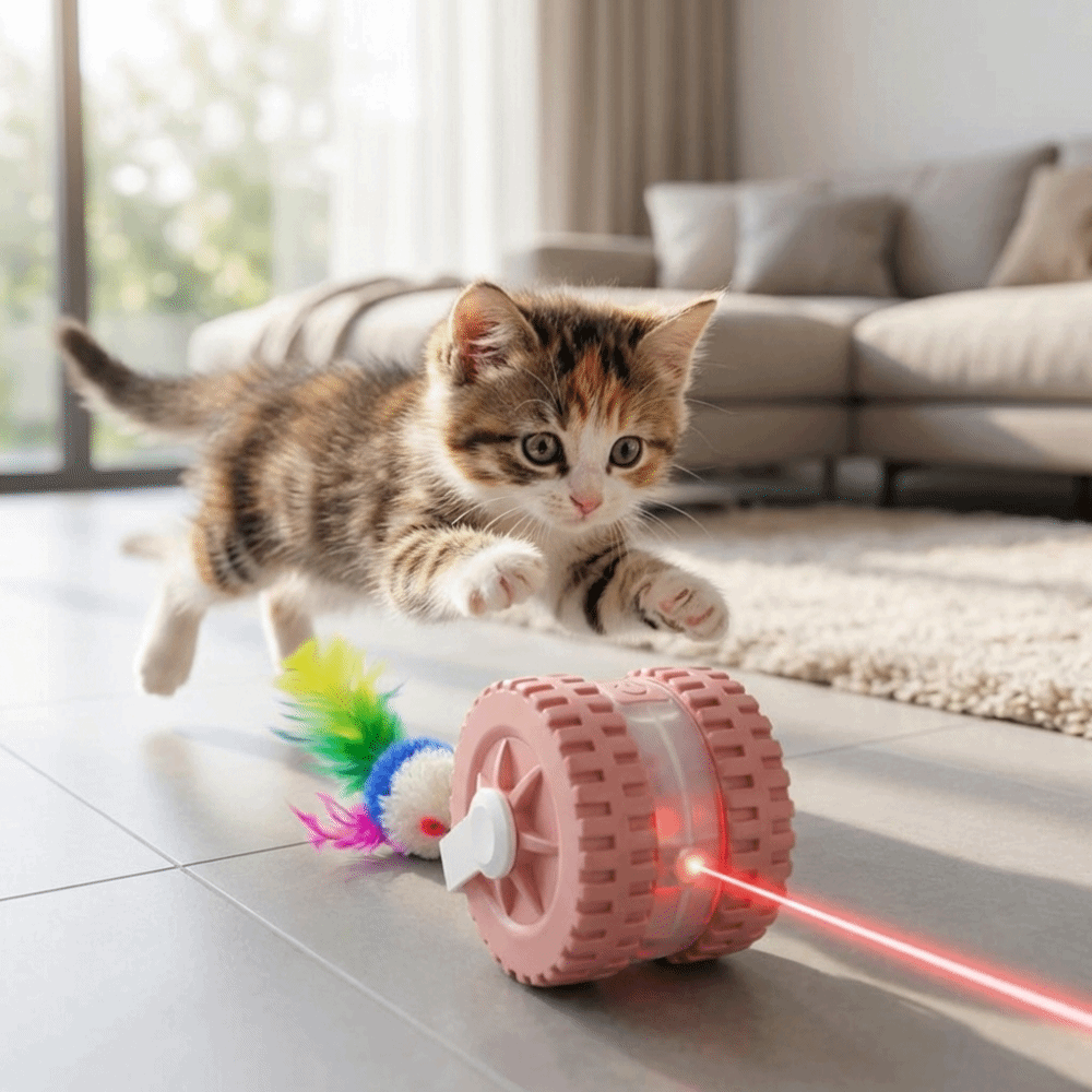 With Mouse Tail Infrared Laser - огляд і ціна Automatic Moving Dog Ball
