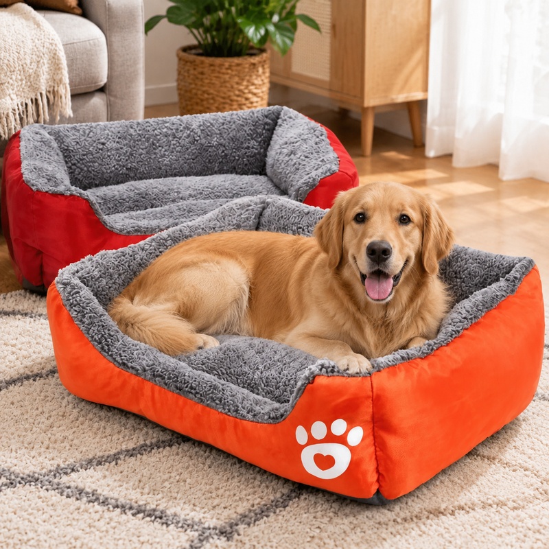 Soft Plush Cushion Bed for Sma - огляд і ціна Interactive Squeaky Plush Dog Toy