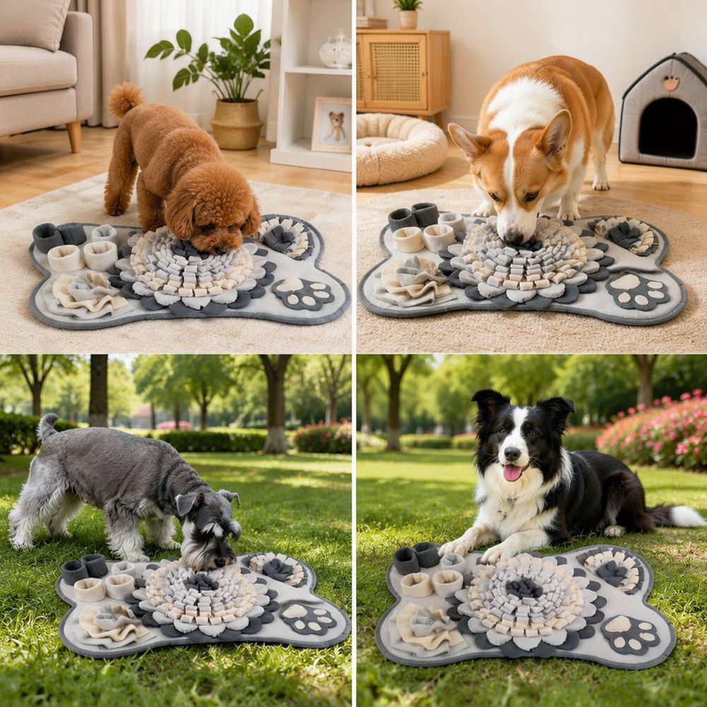 Bone Shaped Dog Snuffle Mat Pe - огляд і ціна Dog Puzzle Feeder Toy