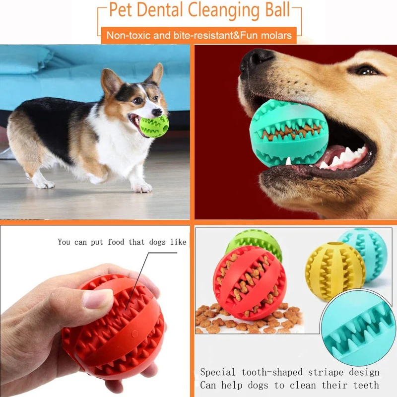 1/2pcs Dog Toy Ball Interactiv - огляд і ціна Indestructible Dog Chew Toy
